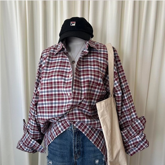 Brooks Brothers The Original Polo Shirt Plaid Burgundy Large. - Picture 2 of 10